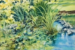 Judge’s Choice Award: Kathleen Howell’s “ Willow Pond”, 16” x 20”, $500