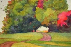 Sharon Bartell's Autumn Archway, 18" X 19", $450