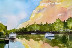 Beverly DiPalma's Backyard View, 38" x 30", $575