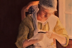 Kenneth Faust's By the Light of the Window, 24" x 28", $725