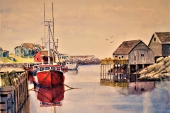 Kenneth Faust's Peggy's Cove, 28" x 24", $650