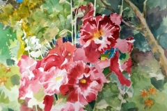 Ric Feeney's Holy Hollyhocks, 20" X 28", $1,200