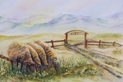 Sallye Keith's The Grass is Greener, 18" X 24",  $300