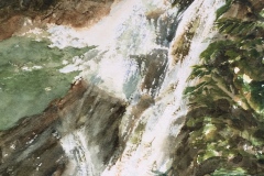 Mary Jo Ketchum's Rainforest Waterfall, 14" X 18", $225