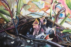 Janine Motto's Front Porch Delivery, 15.5" X 21.5", $450