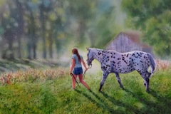 Barbara Fox's "In the Evening Glow", 18x26, $2200
