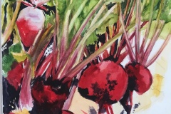 Beverley Hughes' "Beets", 12x18, $300