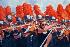 Catherine O'Neill's "Rome Marching", 14x21, $1500
