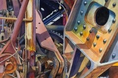 Kathy Armstrong, Rust & Rivets, image size 20x20, $1,800