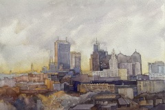 Carol Case Siracuse, Third Floor View, 17 x 21, $450
