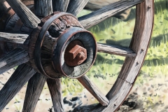 Shelley Prior, Weathered Wheel, 22 x 30, $1,000