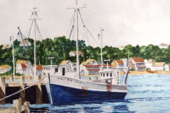 Dan McGrath, Docked in Old Cape Cod, 24 x 20, $250