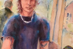 David Gardner, Bus Boy, 20 x 16, $750