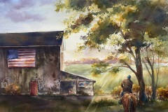 Louise Vacco, Going Home, 22 x 28, $900