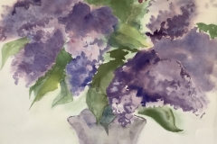 Joan  Kubiniec, Spring Lilacs, 15 x 22, $500