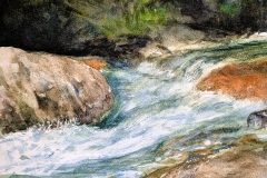 Janet Ide, On the Current, 9 x 12, $450