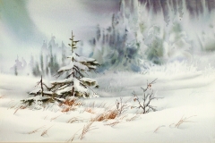 Zoltan Szabo- Winter Landscape 32 x 24 Price $1200