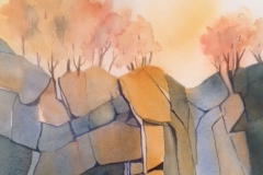 Diane Gianadda, Niagara Gorge Autumn, 11" x  15" image