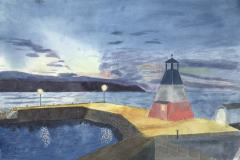 Frederick Cooley, Cheticamp Harbor, 15" x 22" image