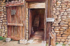 George Banagis, Barn  Door in Cambria, 15" x 23" image
