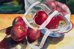 Janis Stanek, Spilled Apples, 12"  x 16" image