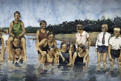 Robin Zefers Clark, Reunion, 14" x 26" image
