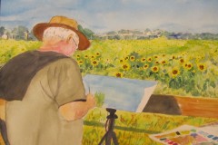 "Plein Air Painter" by Roy Fink, $200
