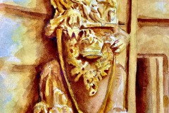 "Golden Lion" by Michael Wickham, $200