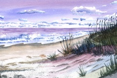 Barbara Wright's "Jekyll Island Seas", 13.5" x 16.5", $100