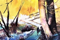 Margaret Roseman, Winter Light, 11x15, $600