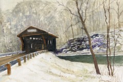 Michael Killelea, Cannons Covered Bridge, 9x12, $400