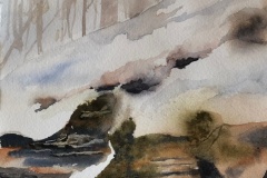 Sally Treanor, Escarpment, 10.5x7, $400
