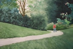 Stephen Sidare, A Quiet Stroll, 10x14, $425