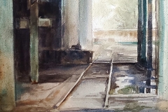 Third Place Award, Martha Rogala, Abandonded Tracks,14x10