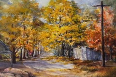 Louise Vacco, Fall Shadows, 13x17